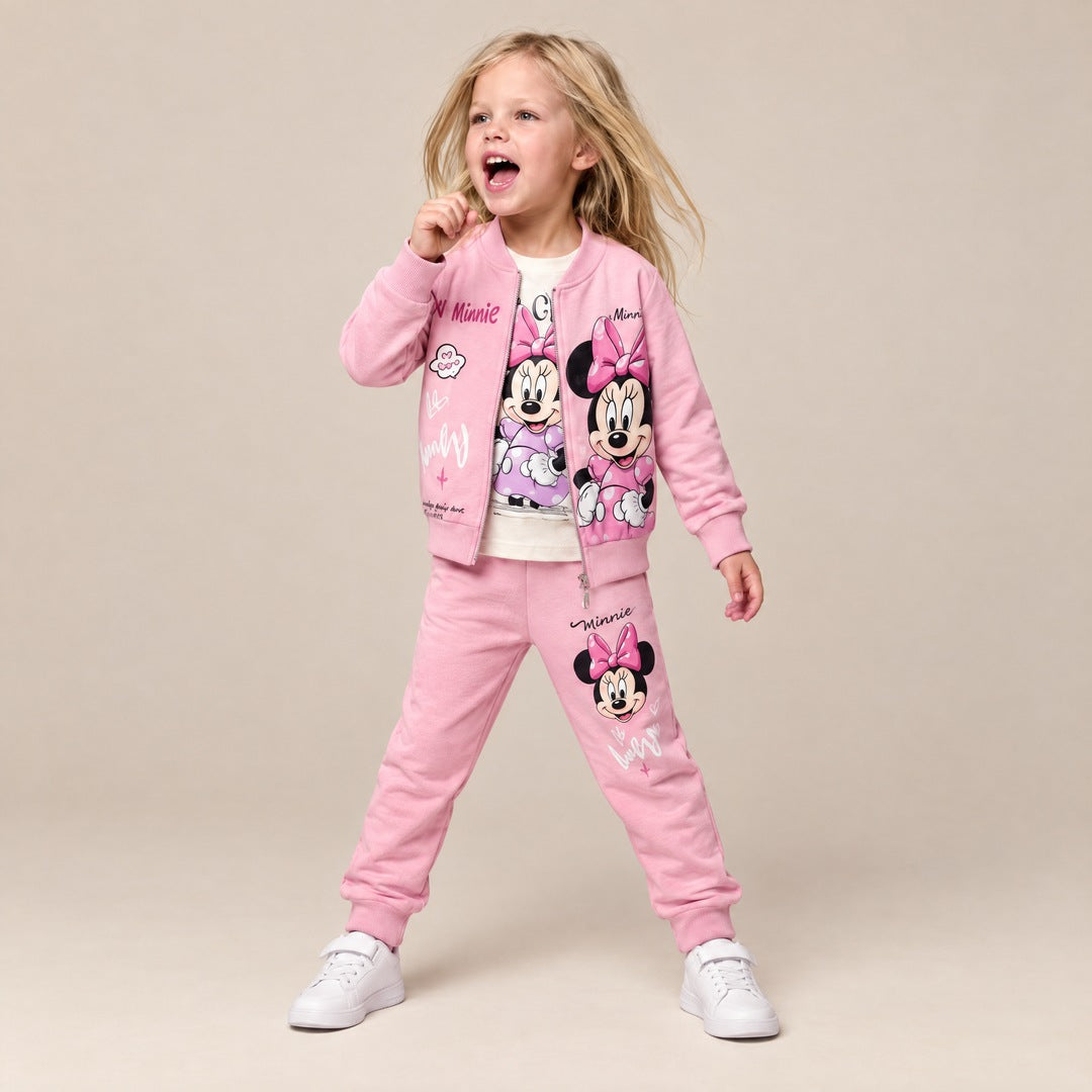 Komplet od 3 dela Minnie za devojčice – Roze