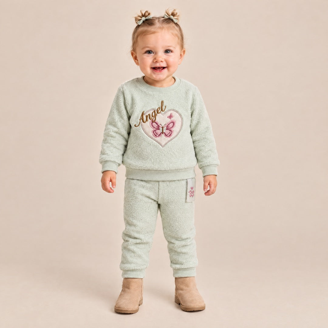 Duks Angel sa leptirom i donji deo za bebe – Mint