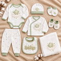 Organski set za novorođenče od 10 delova Baby zvezdice – Standard