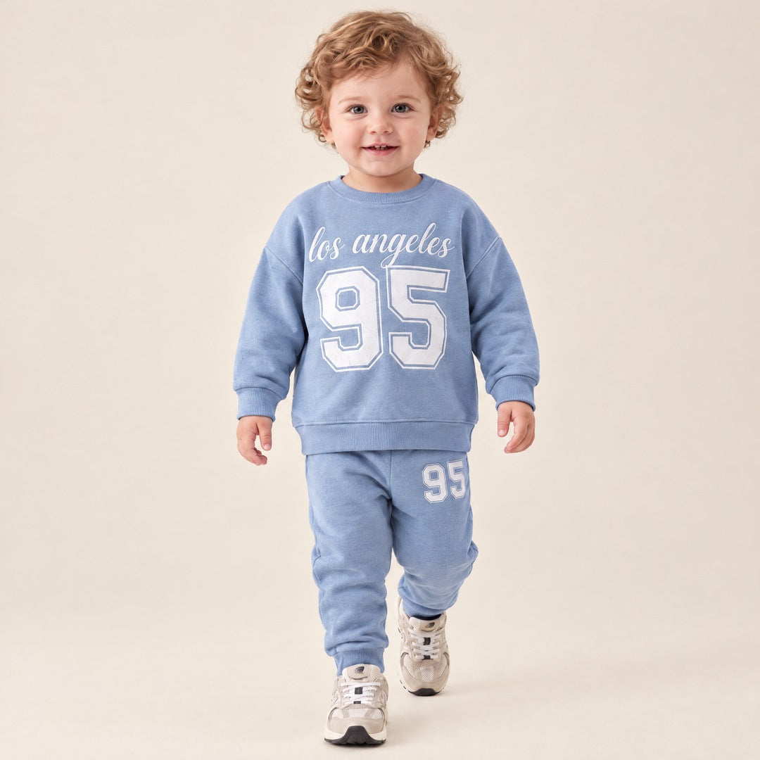 Komplet od 3 dela Los Angeles 95 za bebe – Plava