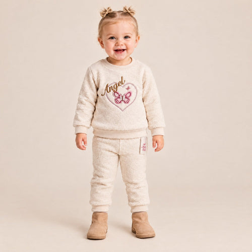 Duks Angel sa leptirom i donji deo za bebe – Krem